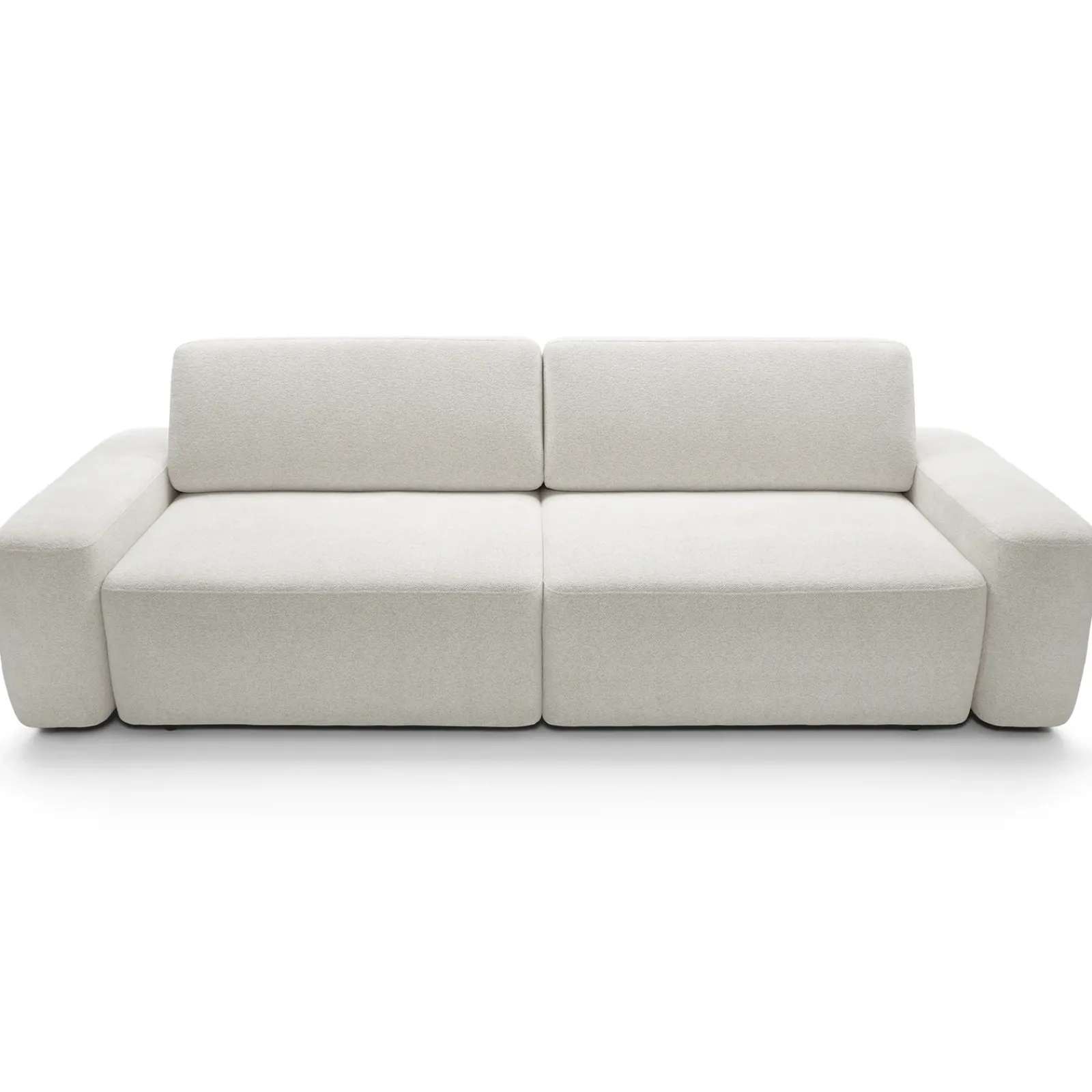Garnero Arredamenti Divani Letto|Divani Letto-Divano letto 3 posti 257x105cm tessuto bianco Cozyfy