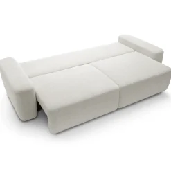 Garnero Arredamenti Divani Letto|Divani Letto-Divano letto 3 posti 257x105cm tessuto bianco Cozyfy
