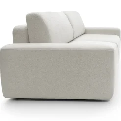 Garnero Arredamenti Divani Letto|Divani Letto-Divano letto 3 posti 257x105cm tessuto bianco Cozyfy