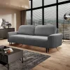 Garnero Arredamenti Divani Lineari|Divani Letto-Divano letto 3 posti 244x102cm tessuto grigio Shimmer