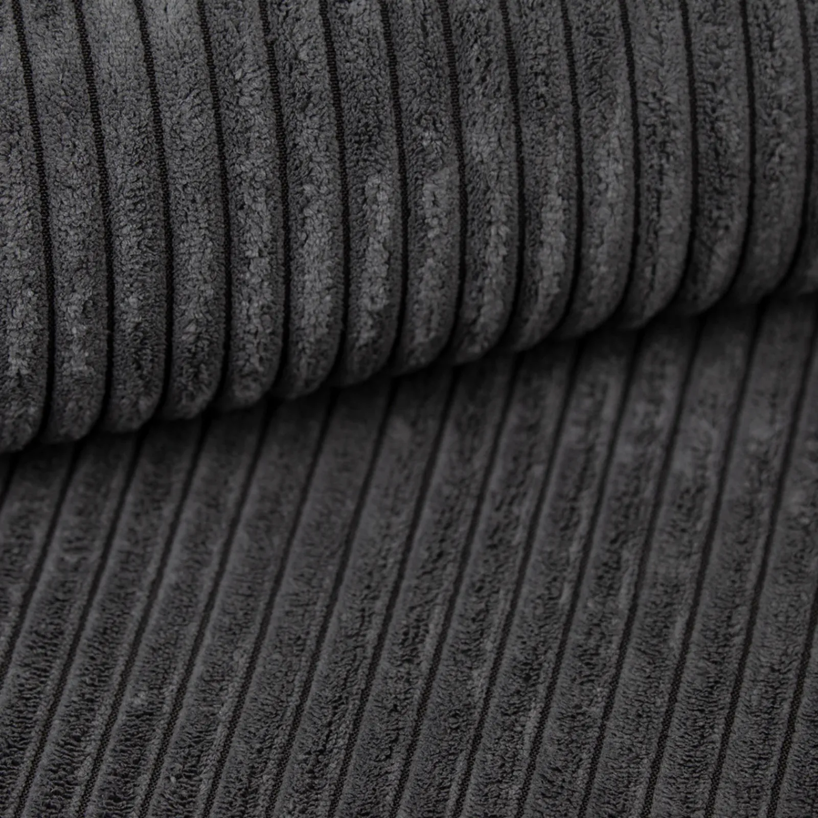 Garnero Arredamenti Divani Letto|Divani Letto-Divano letto 3 posti 257x106cm velluto a coste antracite Snuggle Velluto a Coste Poso Antracite