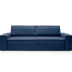 Garnero Arredamenti Divani Letto|Divani Letto-Divano letto 3 posti 257x106cm velluto a coste blu Snuggle Velluto a Coste Poso Blu