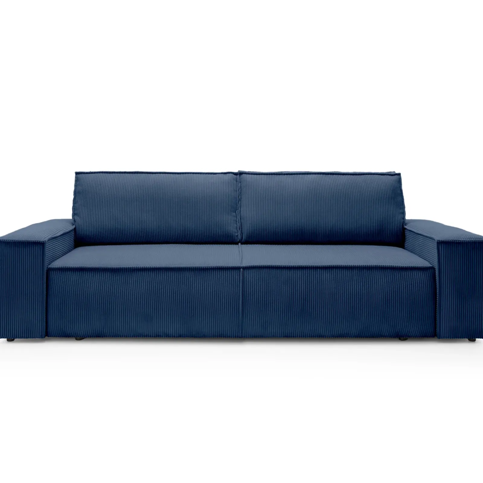 Garnero Arredamenti Divani Letto|Divani Letto-Divano letto 3 posti 257x106cm velluto a coste blu Snuggle Velluto a Coste Poso Blu