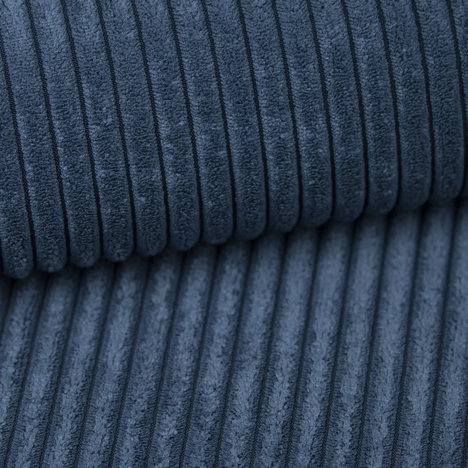 Garnero Arredamenti Divani Letto|Divani Letto-Divano letto 3 posti 257x106cm velluto a coste blu Snuggle Velluto a Coste Poso Blu