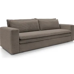 Garnero Arredamenti Divani Letto|Divani Letto-Divano letto 3 posti 244x95cm velluto a coste marrone Restful Velluto a Coste Poso Marrone