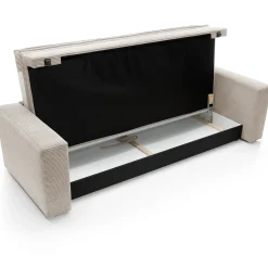 Garnero Arredamenti Divani Letto|Divani Letto-Divano letto 3 posti 244x95cm velluto a coste beige Restful Velluto a Coste Poso Beige