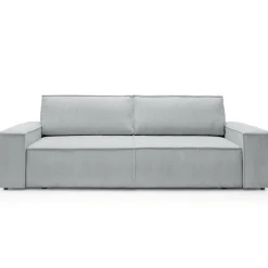 Garnero Arredamenti Divani Letto|Divani Letto-Divano letto 3 posti 257x106cm velluto a coste grigio chiaro Snuggle Velluto a Coste Poso Grigio