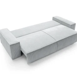 Garnero Arredamenti Divani Letto|Divani Letto-Divano letto 3 posti 257x106cm velluto a coste grigio chiaro Snuggle Velluto a Coste Poso Grigio