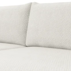 Garnero Arredamenti Divani Angolari|Divani Letto-Divano letto angolare 4 posti 285x188cm con contenitore a trama spessa bianco Soft Tessuto Flow a Trama Spessa Bianco