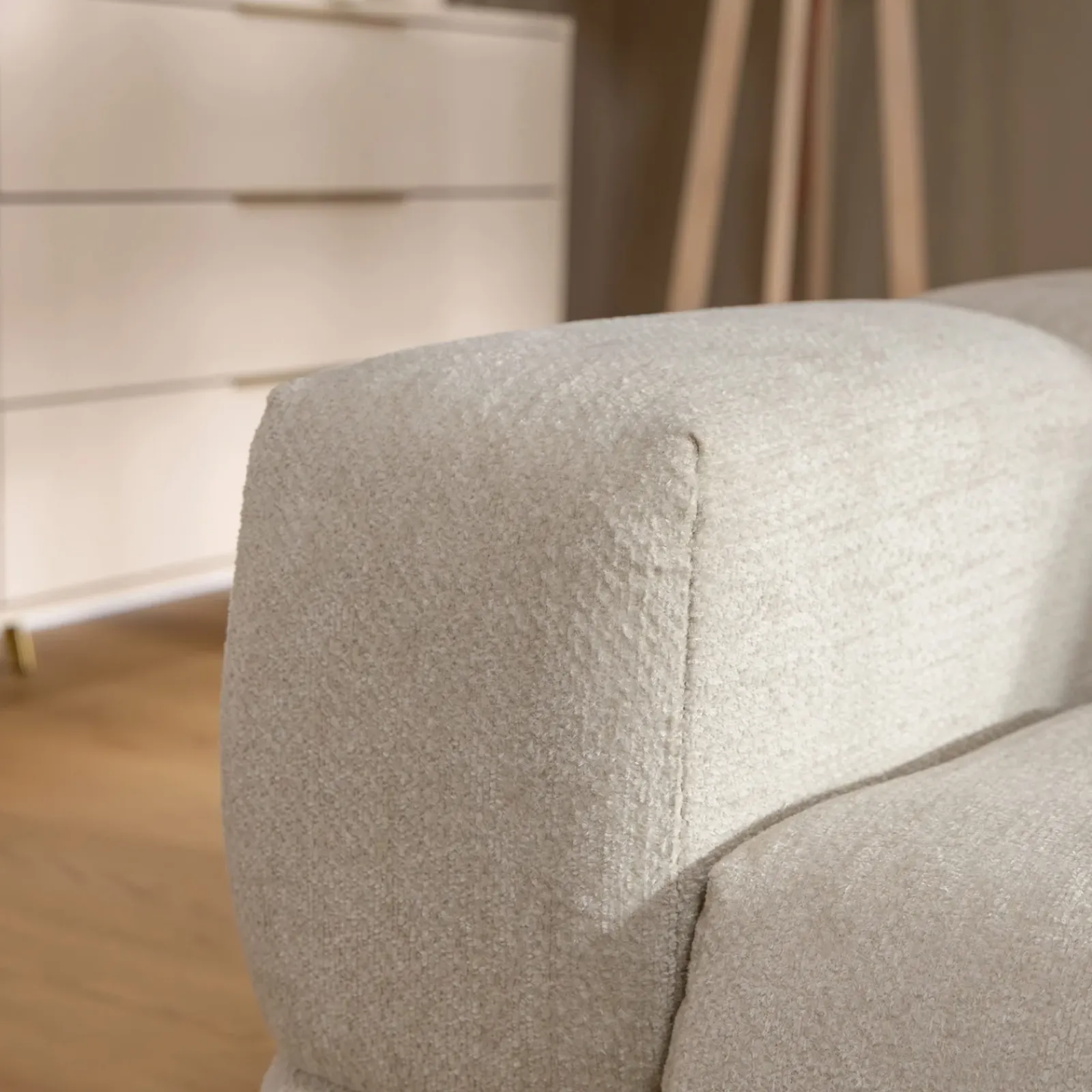 Garnero Arredamenti Divani Angolari|Divani Letto-Divano letto angolare 3 posti 267x185cm box contenitore beige Sottovoce Tessuto Artico Beige