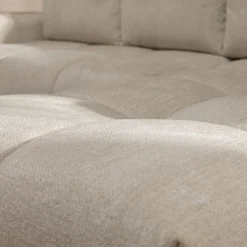 Garnero Arredamenti Divani Angolari|Divani Letto-Divano letto angolare 3 posti 267x185cm box contenitore beige Sottovoce Tessuto Artico Beige