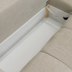 Garnero Arredamenti Divani Angolari|Divani Letto-Divano letto angolare 3 posti 267x185cm box contenitore beige Sottovoce Tessuto Artico Beige