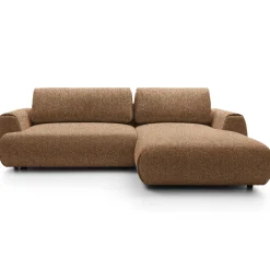 Garnero Arredamenti Divani Angolari|Divani Letto-Divano letto angolare destra 3 posti 270x167cm tessuto arancio Cloudify Tessuto Puente Arancio