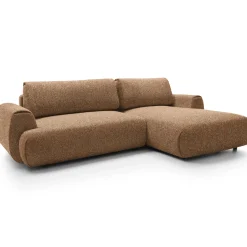 Garnero Arredamenti Divani Angolari|Divani Letto-Divano letto angolare destra 3 posti 270x167cm tessuto arancio Cloudify Tessuto Puente Arancio