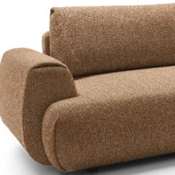 Garnero Arredamenti Divani Angolari|Divani Letto-Divano letto angolare destra 3 posti 270x167cm tessuto arancio Cloudify Tessuto Puente Arancio