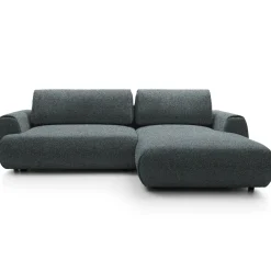 Garnero Arredamenti Divani Angolari|Divani Letto-Divano letto angolare destra 3 posti 270x167cm tessuto antracite Cloudify Tessuto Puente Antracite