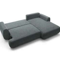 Garnero Arredamenti Divani Angolari|Divani Letto-Divano letto angolare destra 3 posti 270x167cm tessuto antracite Cloudify Tessuto Puente Antracite