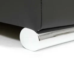 Garnero Arredamenti Divani Panoramici|Divani Angolari-Divano letto angolare destra 5 posti 350x205cm grigio scuro Agliana Tessuto Trama Fitta Grigio