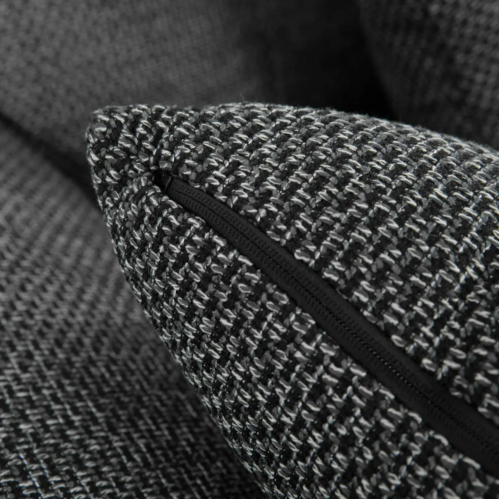 Garnero Arredamenti Divani Panoramici|Divani Angolari-Divano letto angolare destra 5 posti 350x205cm grigio scuro Agliana Tessuto Trama Fitta Grigio
