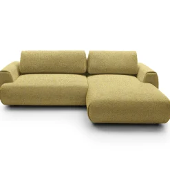 Garnero Arredamenti Divani Angolari|Divani Letto-Divano letto angolare destra 3 posti 270x167cm tessuto giallo Cloudify Tessuto Puente Giallo