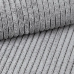 Garnero Arredamenti Divani Angolari|Divani Letto-Divano letto angolare destra 3 posti 267x167cm velluto a coste grigio chiaro Relaxion Velluto a Coste Poso Grigio