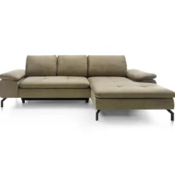 Garnero Arredamenti Divani Angolari|Divani Letto-Divano letto angolare destra 3 posti 265x170cm tessuto beige Chillax