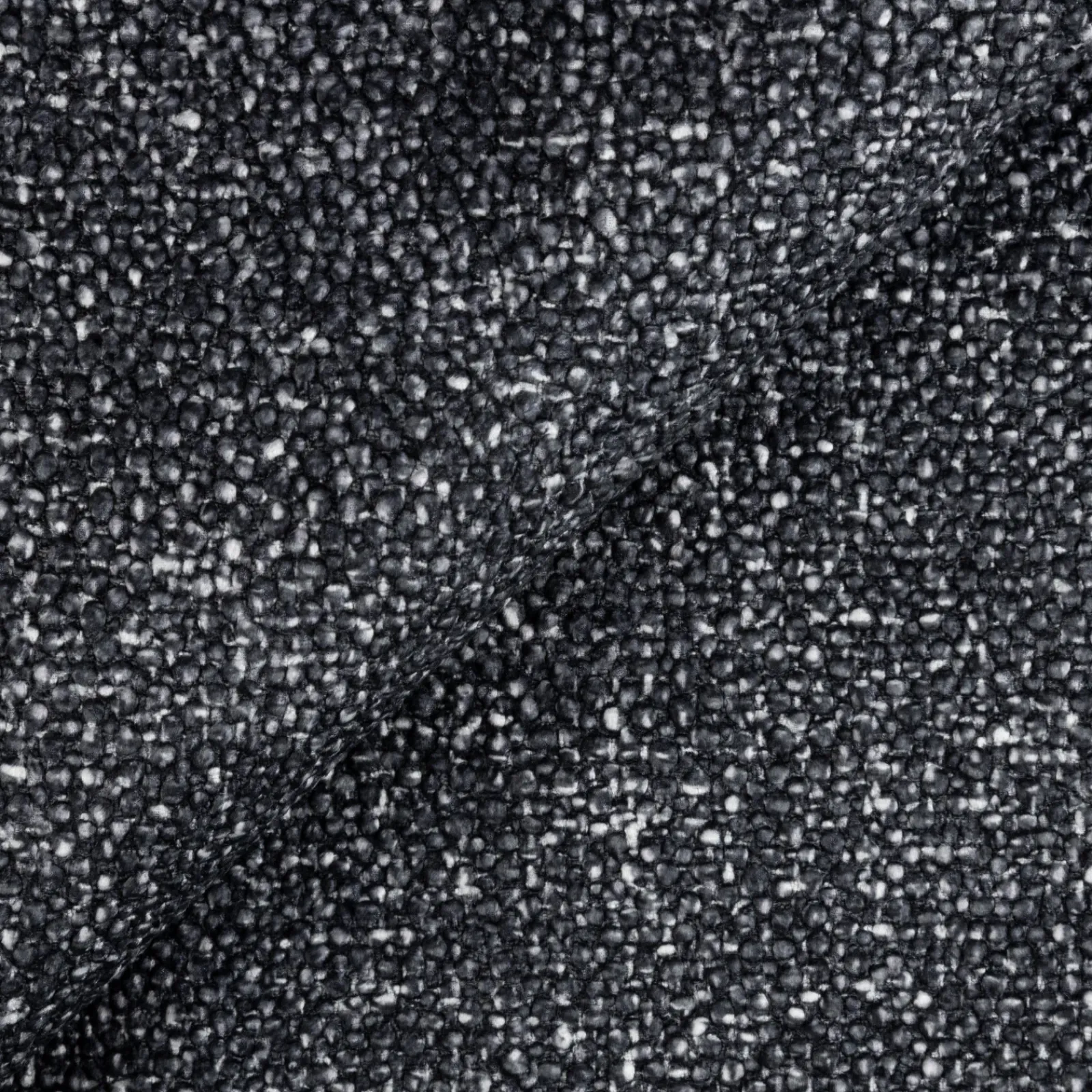 Garnero Arredamenti Divani Angolari|Divani Letto-Divano letto angolare destra 3 posti 260x180cm tessuto bouclè antracite Repose Tessuto Bouclè Blur Antracite