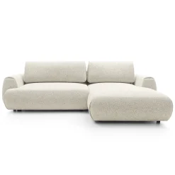 Garnero Arredamenti Divani Angolari|Divani Letto-Divano letto angolare destra 3 posti 270x167cm tessuto bianco Cloudify Tessuto Puente Bianco