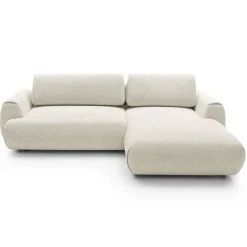 Garnero Arredamenti Divani Angolari|Divani Letto-Divano letto angolare destra 3 posti 270x167cm tessuto bianco Cloudify Tessuto Puente Bianco