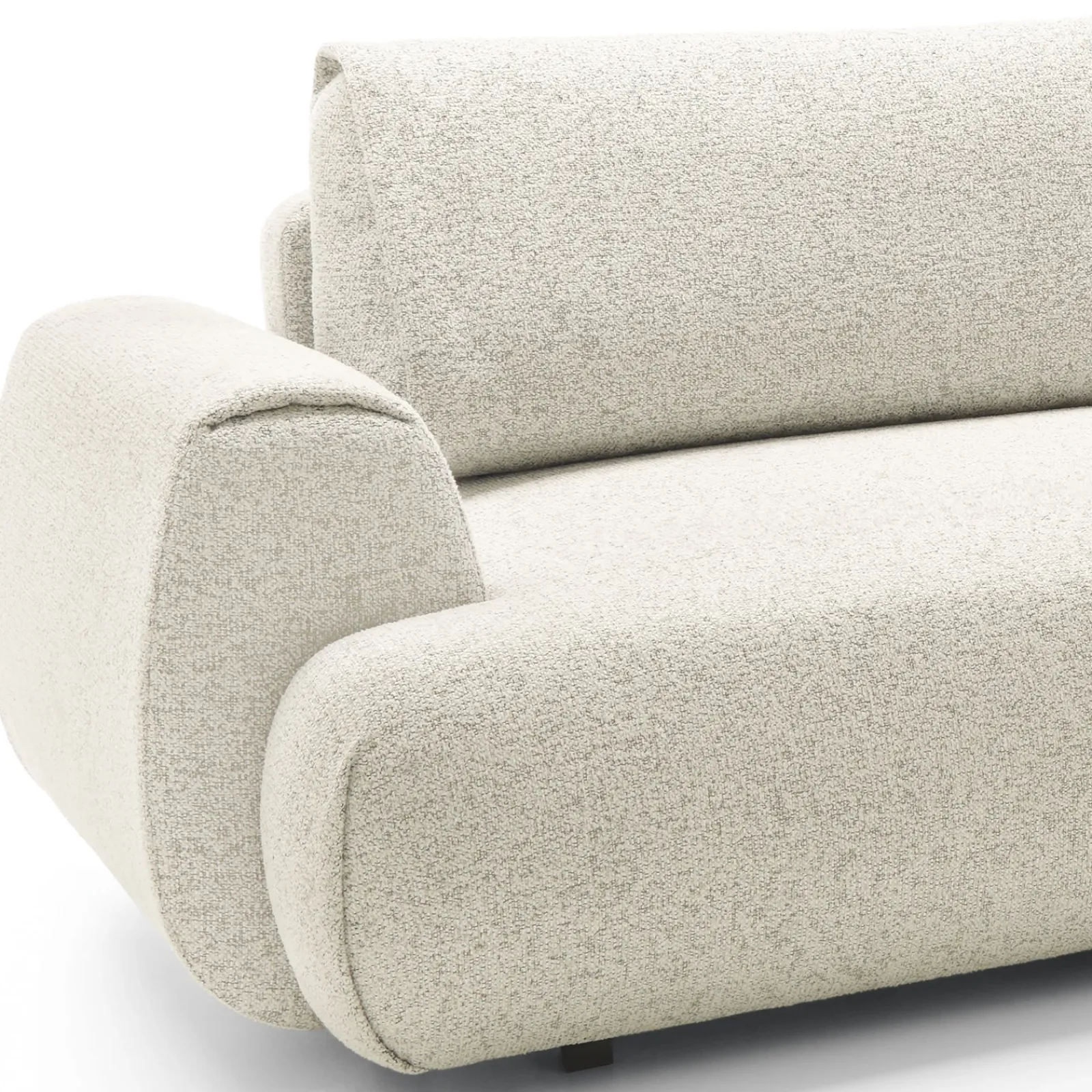 Garnero Arredamenti Divani Angolari|Divani Letto-Divano letto angolare destra 3 posti 270x167cm tessuto bianco Cloudify Tessuto Puente Bianco