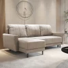 Garnero Arredamenti Divani Angolari|Divani Letto-Divano letto angolare reversibile 230x140cm tessuto beige Baffy