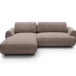 Garnero Arredamenti Divani Angolari|Divani Letto-Divano letto angolare sinistra 3 posti 270x167cm tessuto rosa Cloudify Tessuto Puente Rosa