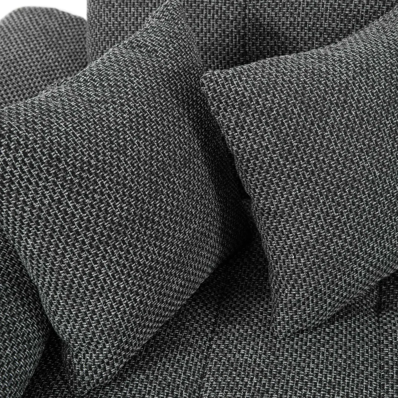 Garnero Arredamenti Divani Panoramici|Divani Angolari-Divano letto angolare sinistra 5 posti 350x205cm grigio scuro Agliana Tessuto Trama Fitta Grigio