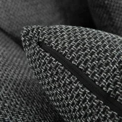 Garnero Arredamenti Divani Panoramici|Divani Angolari-Divano letto angolare sinistra 5 posti 350x205cm grigio scuro Agliana Tessuto Trama Fitta Grigio