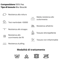 Garnero Arredamenti Divani Angolari|Divani Letto-Divano letto angolare sinistra 3 posti 260x180cm tessuto bouclè grigio Repose Tessuto Bouclè Blur Grigio