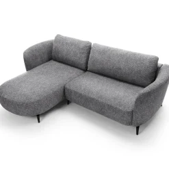 Garnero Arredamenti Divani Angolari|Divani Letto-Divano letto angolare sinistra 3 posti 260x180cm tessuto bouclè grigio Repose Tessuto Bouclè Blur Grigio
