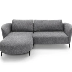 Garnero Arredamenti Divani Angolari|Divani Letto-Divano letto angolare sinistra 3 posti 260x180cm tessuto bouclè grigio Repose Tessuto Bouclè Blur Grigio