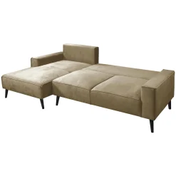 Garnero Arredamenti Divani Angolari|Divani Letto-Divano letto angolare sinistra 3 posti 260x161cm tessuto beige Pluf