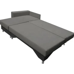 Garnero Arredamenti Divani Angolari|Divani Letto-Divano letto angolare sinistra 3 posti 215cm grigio scuro e chiaro Aureliano