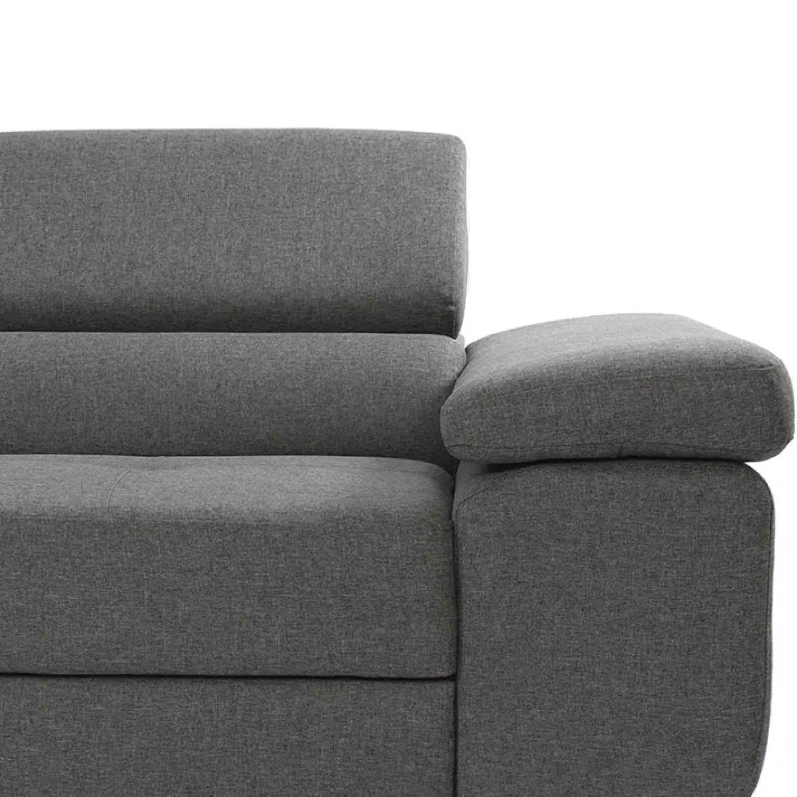 Garnero Arredamenti Divani Angolari|Divani Letto-Divano letto angolare sinistra imbottito 274x203cm grigio Bormio