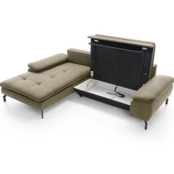 Garnero Arredamenti Divani Angolari|Divani Letto-Divano letto angolare sinistra 3 posti 265x170cm tessuto beige Chillax