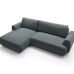 Garnero Arredamenti Divani Angolari|Divani Letto-Divano letto angolare sinistra 3 posti 270x167cm tessuto antracite Cloudify Tessuto Puente Antracite