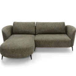 Garnero Arredamenti Divani Angolari|Divani Letto-Divano letto angolare sinistra 3 posti 260x180cm tessuto bouclè verde Repose Tessuto Bouclè Blur Verdone