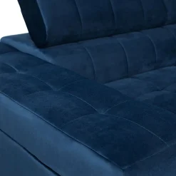 Garnero Arredamenti Divani Angolari|Divani Letto-Divano letto angolare sinistra 5 posti 271x203cm blu Canosio