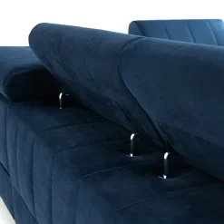 Garnero Arredamenti Divani Angolari|Divani Letto-Divano letto angolare sinistra 5 posti 271x203cm blu Canosio