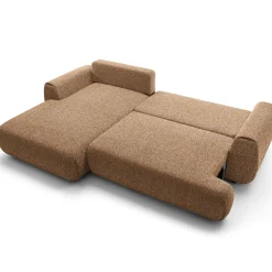 Garnero Arredamenti Divani Angolari|Divani Letto-Divano letto angolare sinistra 3 posti 270x167cm tessuto arancio Cloudify Tessuto Puente Arancio