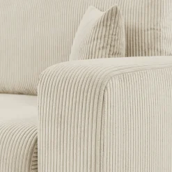 Garnero Arredamenti Divani Lineari|Divani Letto-Divano letto matrimoniale 3 posti 248x90cm velluto a coste beige Slurp Velluto Poso Beige