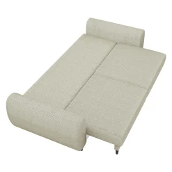 Garnero Arredamenti Divani Lineari|Divani Letto-Divano letto matrimoniale 3 posti 251x95cm tessuto tortora Pluffy Tessuto Peluche Onega Tortora