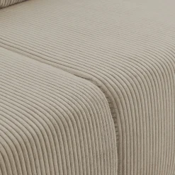 Garnero Arredamenti Divani Lineari|Divani Letto-Divano letto matrimoniale 3 posti 248x90cm velluto a coste tortora Slurp Velluto Poso Tortora