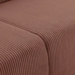 Garnero Arredamenti Divani Lineari|Divani Letto-Divano letto matrimoniale 3 posti 248x90cm velluto a coste rosa Slurp Velluto Poso Rosa